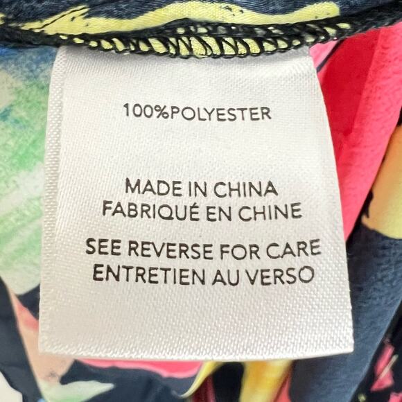 NWT Milly Irene Modern Brushstroke Pleated Midi Dress Rainbow Multi sz 0 Swing - Picture 8 of 10